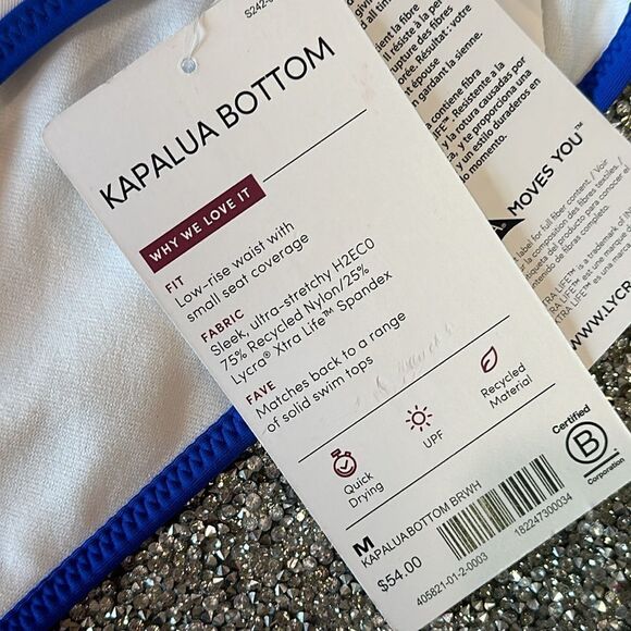 ATHLETA Kapalua Bikini Bottom WOMENS MEDIUM new 🏖️ - Picture 2 of 6
